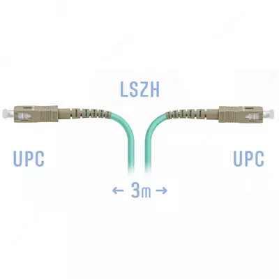 Оптический патчкорд "SNR" SC/UPC, 3 метра (Арт. SNR-PC-SC/UPC-MM-3m)