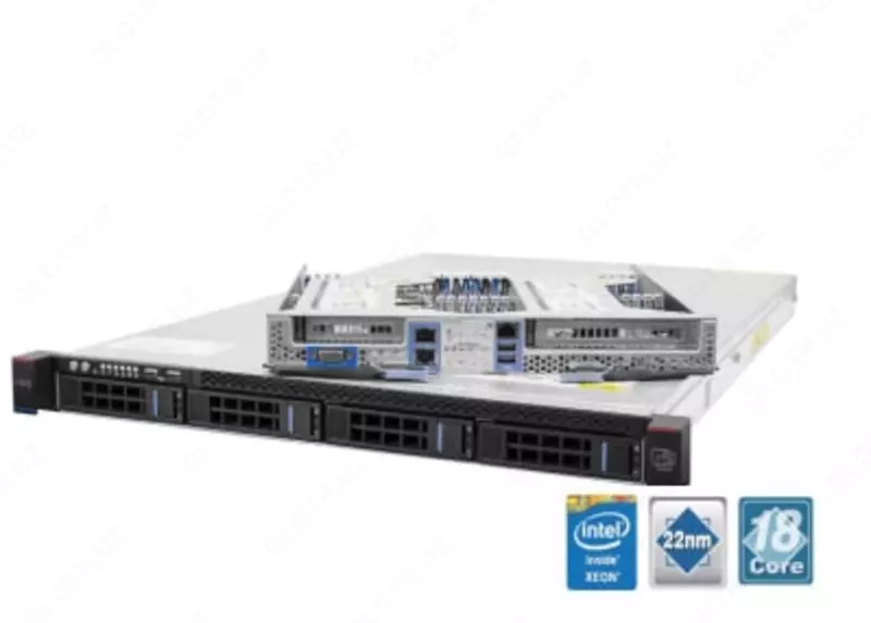 Серверная платформа SNR-SR1204R, 1U, E5-2600v4, DDR4, 4xHDD, резервируемый БП (Арт.SNR-SR1204R)