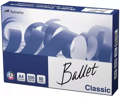 Бумага ксероксная  Бумага ксероксная "Ballet Classic", A4, 80г/м2 (Арт. - BalletClasA4) 500 листов