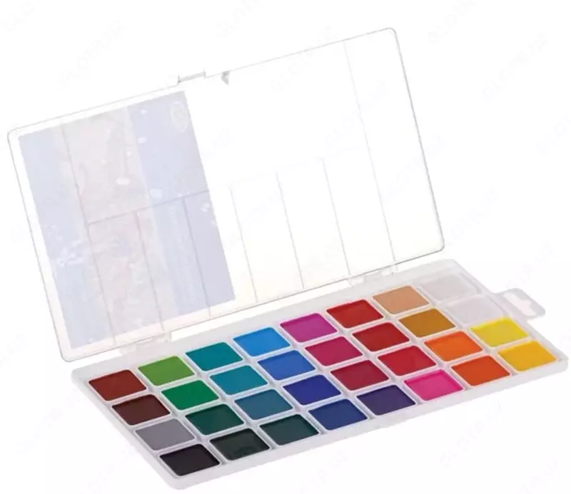 Акварель "Гамма Классическая" медовая, без кисточки (32 цвета) Арт. - 1009199
