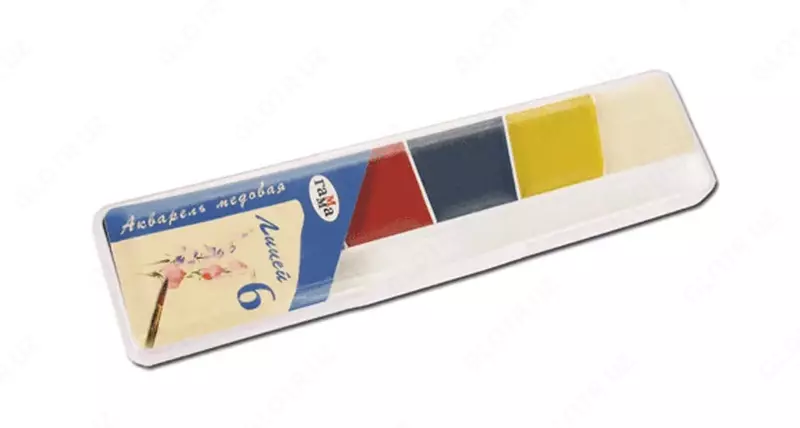 Акварель "Гамма Лицей" медовая, без кисточки (6 цветов) Арт. - 212063