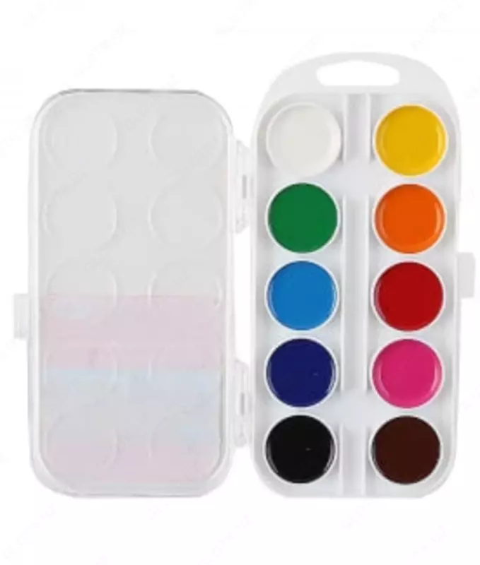 Акварель "Гамма Мультики NEW" медовая, без кисточки (10 цветов) Арт. - 211046_10