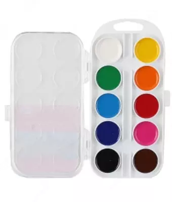 Акварель "Гамма Мультики NEW" медовая, без кисточки (10 цветов) Арт. - 211046_10