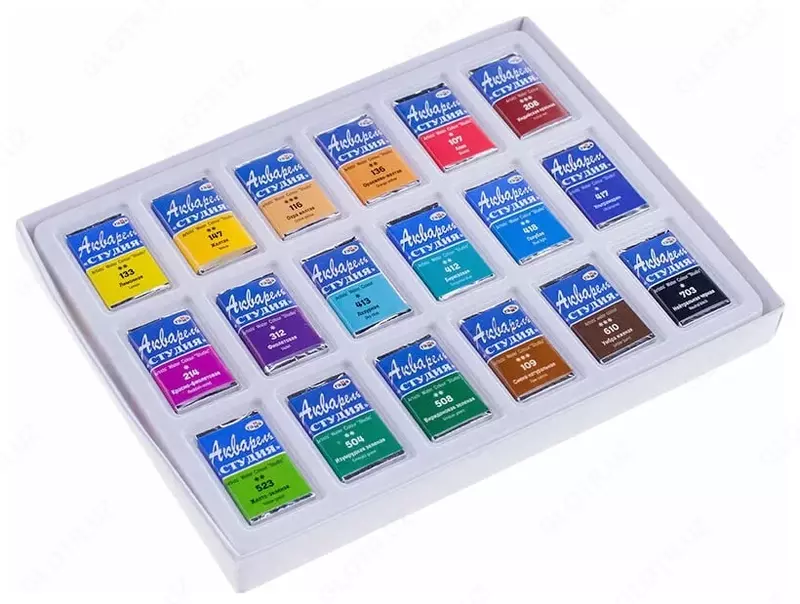 Акварель "Гамма Студия", художественная (18 цветов) Арт. - 215003