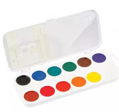 Акварель "Гамма Юный художник", медовая, без кисточки (12 цветов) Арт. - 212071