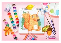 4 500 сум Альбом для рисования"BG Веселые зверята" эконом (12 листов) А-4 Арт. - АР4ск12_9902