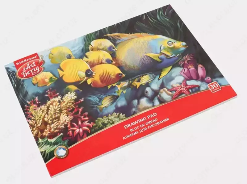 "777" chizish uchun albom (30 varaq) A-4 Art. - 30 guruch