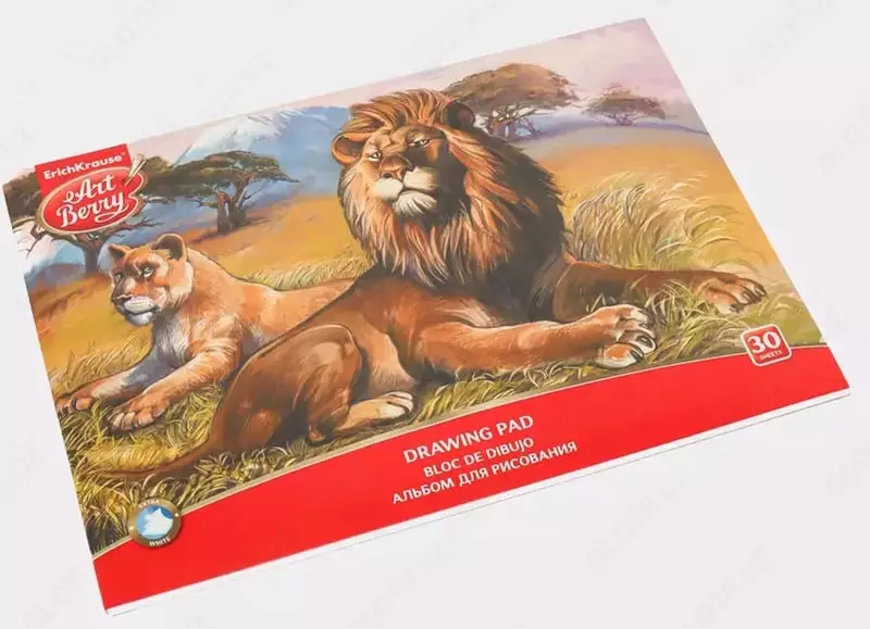 "777" chizish uchun albom (30 varaq) A-4 Art. - 30 guruch