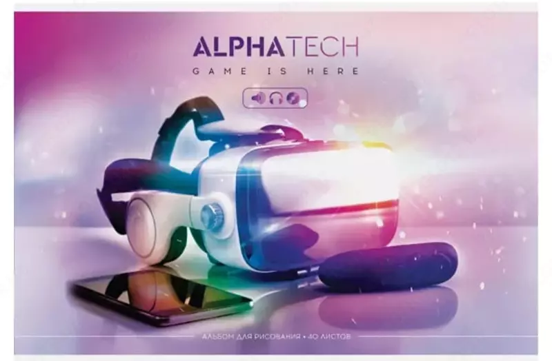 Альбом для рисования"ArtSpace Увлечения. Neon. Alphatech" (40 листов) А-4 Арт. - А40_26248