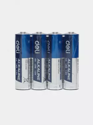 Barmoq batareyasi "Deli" AA LR6 1,5V (Art. - 18503) 4 dona.