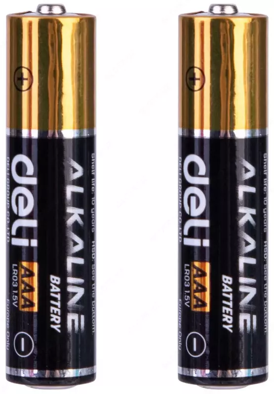 Barmoq batareyasi "Deli" AАA LR03 1,5V (Art. - 18504) 2 dona.