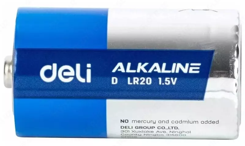 Ishqoriy batareya "Deli" D LR20 2PCS (Art. - 82910) 2 dona.