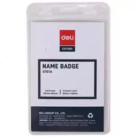 Бейджик вертикальный "Deli" без ленты 68 х 95 мм (Арт. - 5757A)