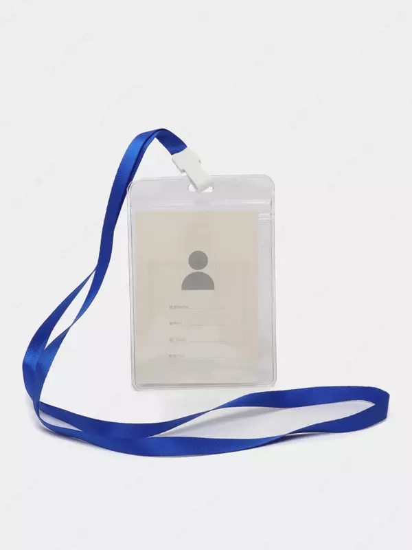 Бейджик вертикальный "Deli" с лентой 72 х 102 мм (Арт. - 64814)