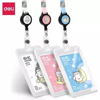 86 x 57 mm o'lchamdagi retraktorli lentada vertikal "Deli" nishoni (- 64805-pk-modda)