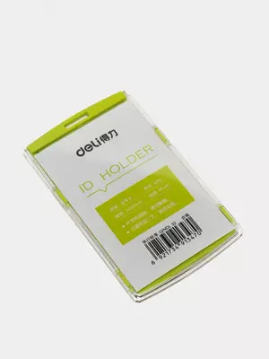 Бейджик вертикальный "Deli" с лентой 85 х 54 мм (Арт. - 8306)