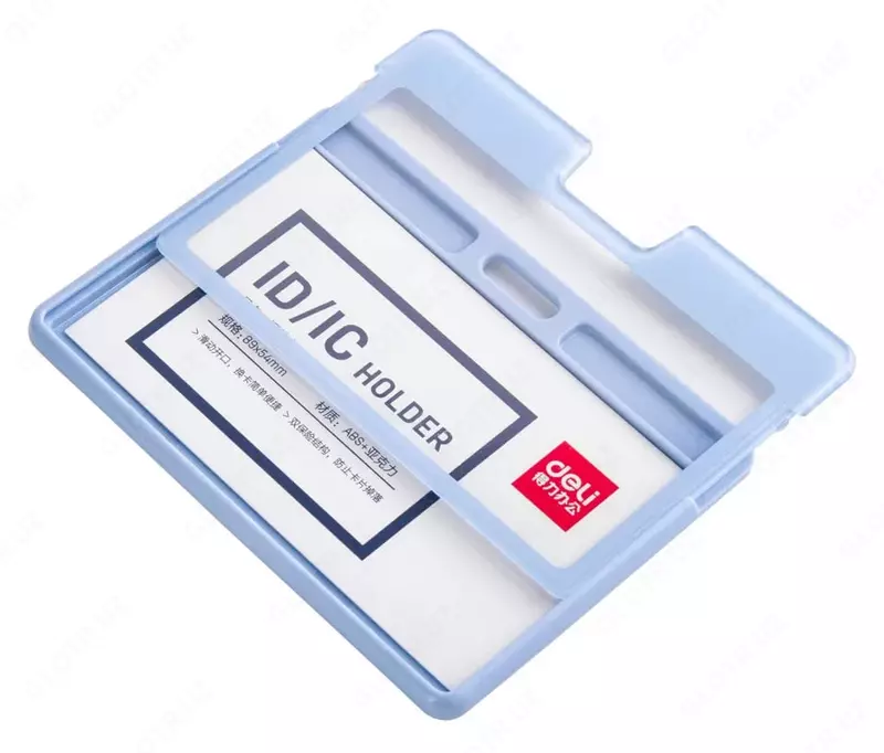 Бейджик горизонтальный "Deli" 89 х 54 мм (Арт. - 8314lbl)