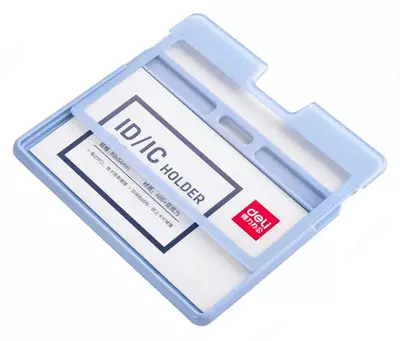 Бейджик горизонтальный "Deli" 89 х 54 мм (Арт. - 8314lbl)