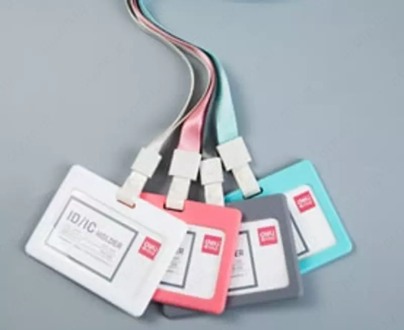 Бейджик горизонтальный "Deli" 90 х 54 мм (Арт. - 8316gr)