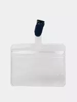 Бейджик горизонтальный "Deli" с прищепкой 86 х 54 мм (Арт. - 64811) - 3 500 сум