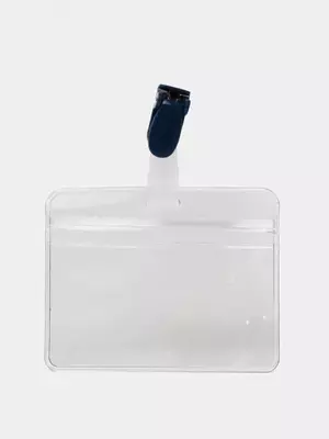 Бейджик горизонтальный "Deli" с прищепкой 86 х 54 мм (Арт. - 64811)