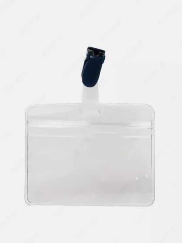 Бейджик горизонтальный "Deli" с прищепкой 86 х 54 мм (Арт. - 64811)