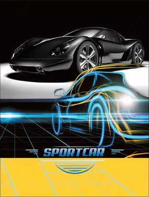 Бизнес - блокнот Лайт BG "Суперкар", A5, 64 стр. (Арт. - ББ5и64_лм_вл_647)