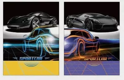 Бизнес - блокнот Лайт BG "Суперкар", A5, 64 стр. (Арт. - ББ5и64_лм_вл_647)