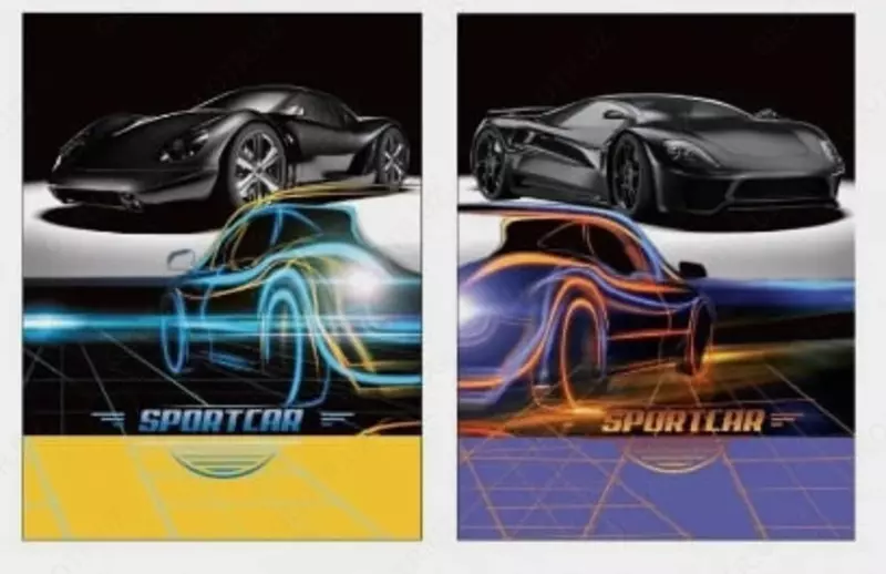 Бизнес - блокнот Лайт BG "Суперкар", A5, 64 стр. (Арт. - ББ5и64_лм_вл_647)