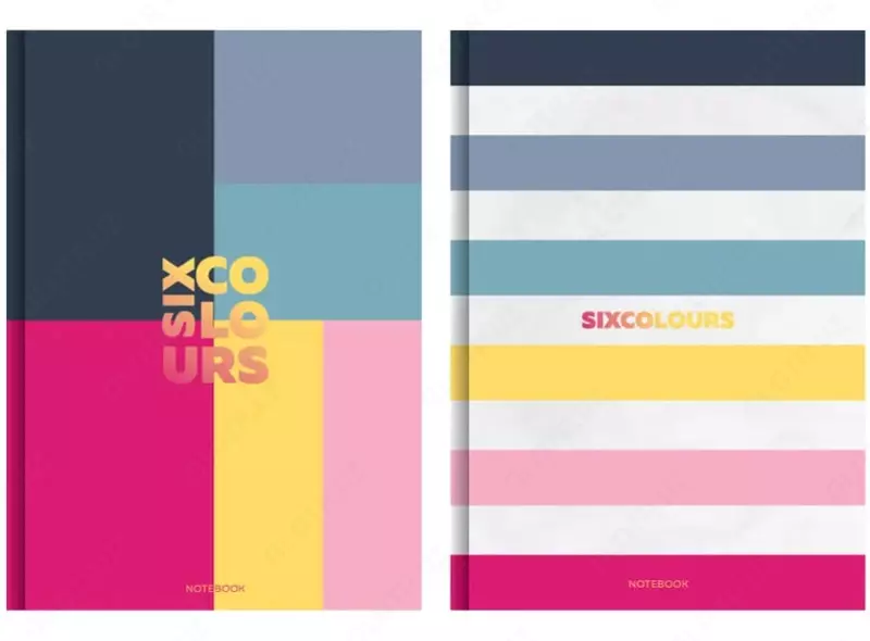 Бизнес - блокнот BG "Шесть цветов", A5, 80 стр. (Арт. - ББ5т80_лм_8515)