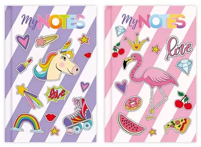 Бизнес - блокнот BG "Модные стикеры", A6, 64 стр. (Арт. - ББ6т64_лм_вл_846)