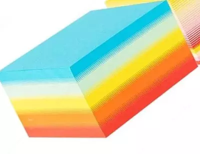 Блок для записей бумажный "Deli" цветной, 76 x 76 мм (Арт. - 21714) 400 листов