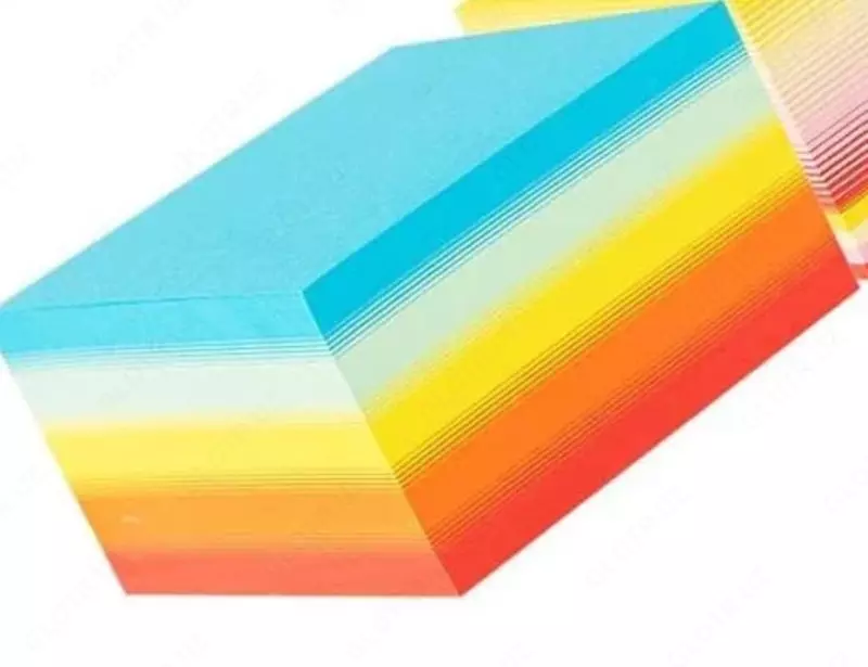 Блок для записей бумажный "Deli" цветной, 76 x 76 мм (Арт. - 21714) 400 листов