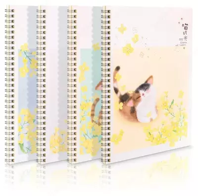 Блокнот "Deli Сакура", линейка, спираль, А5, 60 стр. (Арт. - 560-LA-cherry2)