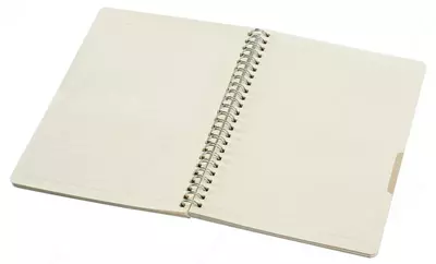 Белый Блокнот, линейка, спираль, А5 (Арт. - БлА5)