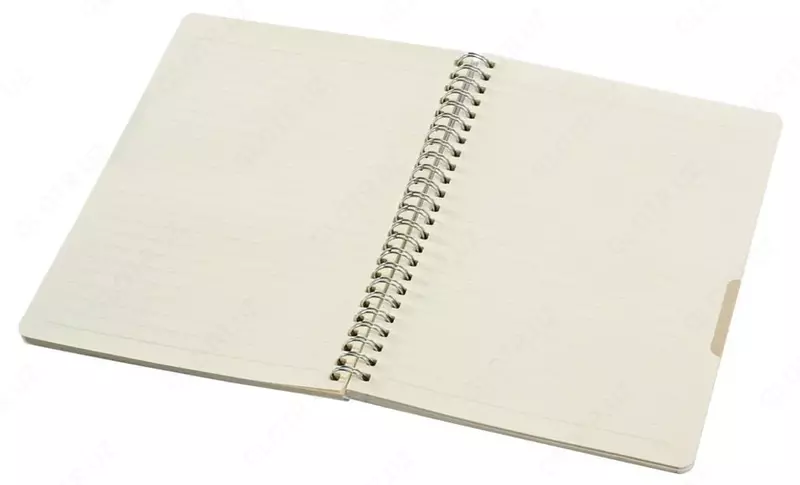 Белый Блокнот, линейка, спираль, А6 (Арт. - БлА6)