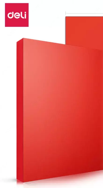 Бумага "Deli" А4, темно-красная (100 листов) Арт. - 7393-rd