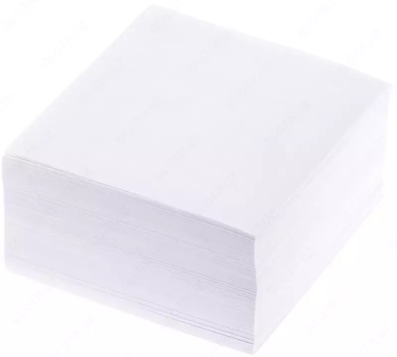 Блок для записей бумажный 9 х 9 х 4.5 см (200 гр.)