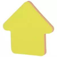 Стикеры - закладки для записей (клеевые) "Deli" 76 х 76 мм (Арт. - 03102-EA) Цв. неон