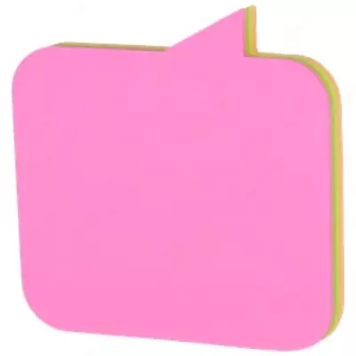 Стикеры - закладки для записей (клеевые) "Deli" 76 х 76 мм (Арт. - 03102-EA) Цв. неон