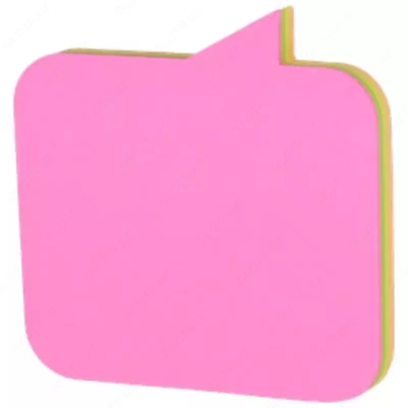 Стикеры - закладки для записей (клеевые) "Deli" 76 х 76 мм (Арт. - 03102-EA) Цв. неон