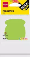 Стикеры - закладки для записей (клеевые) "Deli" 76 х 76 мм (Арт. - 03102-EA) Цв. неон ООО "Power Max Group"
