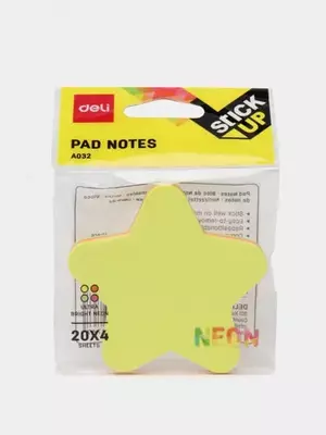 Стикеры - закладки для записей "Deli", неоновые цвета (Арт. - 03202-EA)