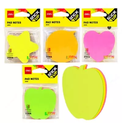 Стикеры - закладки для записей "Deli", неоновые цвета (Арт. - 03202-EA)