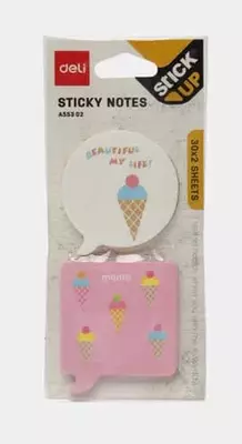 Стикеры - закладки для записей "Deli" 40 х 40 мм, 30 шт х 2 цвета. (Арт. - 55302-EA)