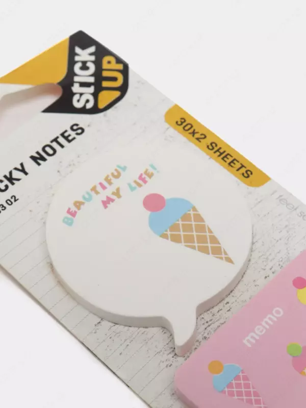 Стикеры - закладки для записей "Deli" 40 х 40 мм, 30 шт х 2 цвета. (Арт. - 55302-EA)