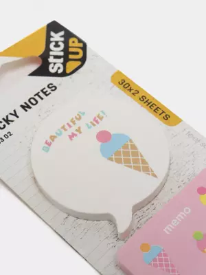 Стикеры - закладки для записей "Deli" 40 х 40 мм, 30 шт х 2 цвета. (Арт. - 55302-EA)