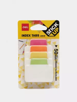Стикеры - закладки для записей "Deli" 50 х 42 мм (Арт. - 11501-EA)