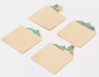 Самоклеящаяся бумага для записей "Deli" 76 х 76 мм (Арт. - 21504-or)