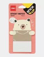 Самоклеящаяся бумага для записей "Deli Мишка" 76 х 101 мм (Арт. - 55202-EA)